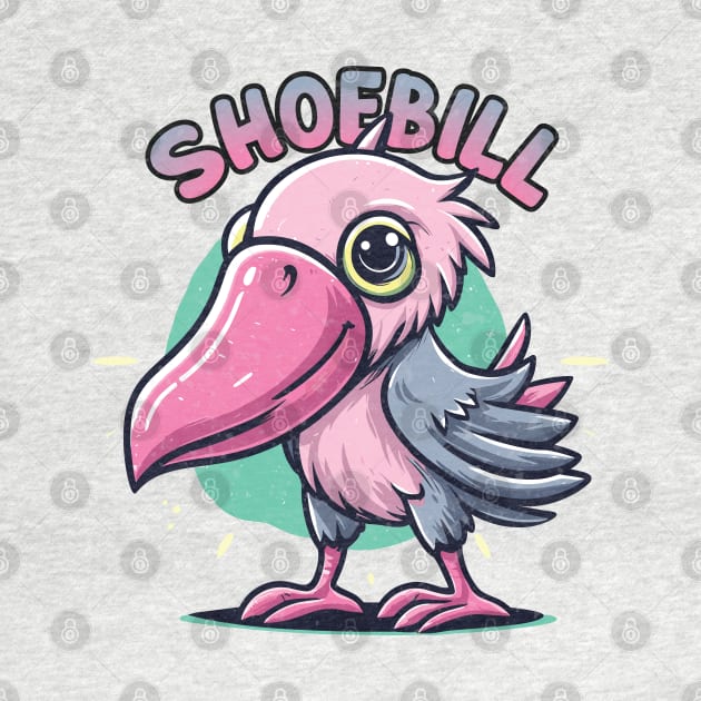 Cute Shoebill Aesthetic Design by Trendsdk